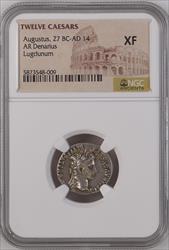 Augustus, 27 BC-AD 14 ROMAN EMPIRE AR Denarius XF 