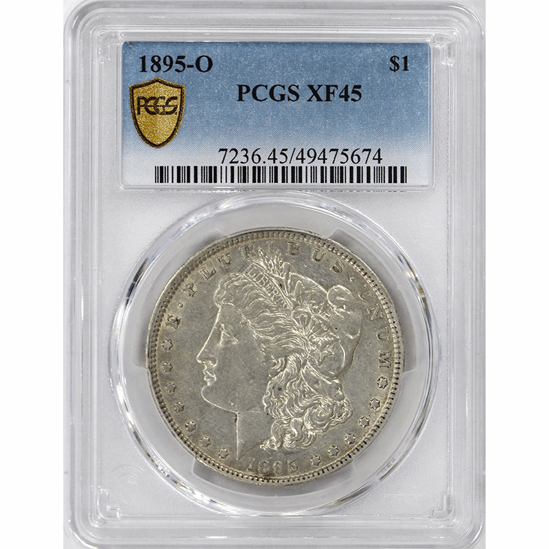 1895-O $1 Morgan Silver Dollar - PCGS XF45 - KEY DATE, 450,000 Minted