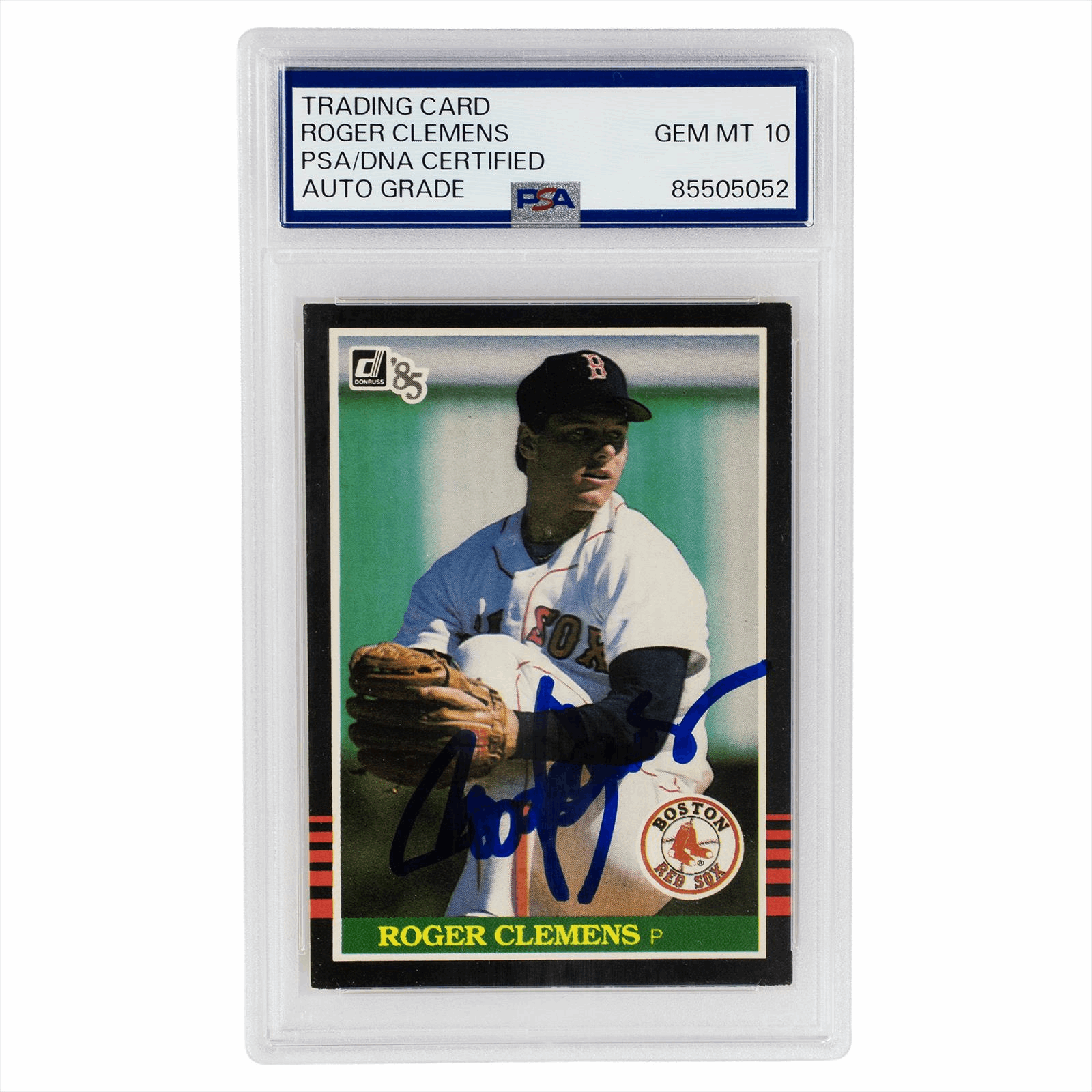 1984 Donruss Trading Card Roger Clemens #273 PSA/DNA Auto Grade Gem Mint 10