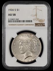 1926 S $1 NGC AU58 AU58