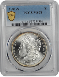 1881-S Morgan PCGS MS 68