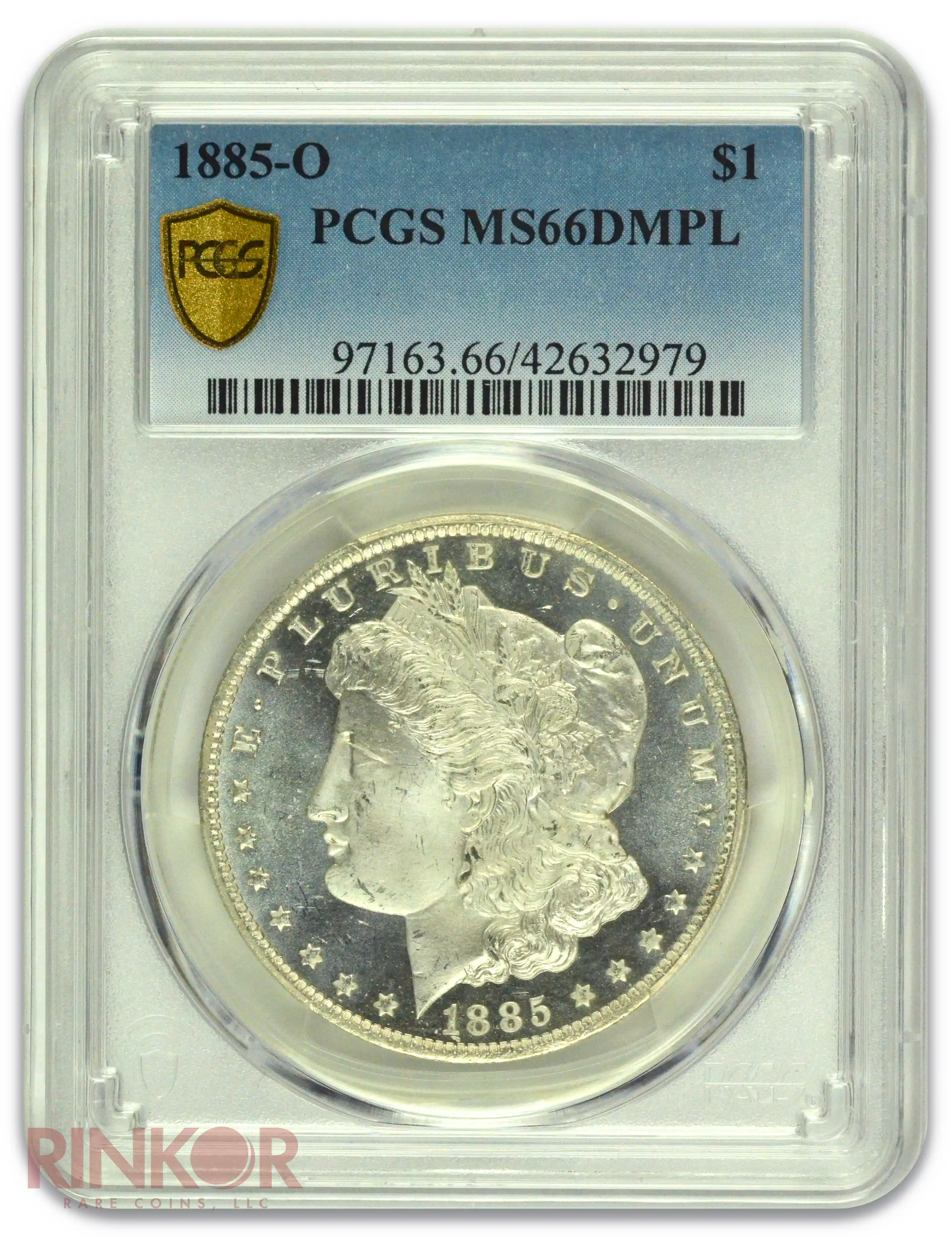 1885-O $1 Morgan Dollar PCGS MS 66 DMPL