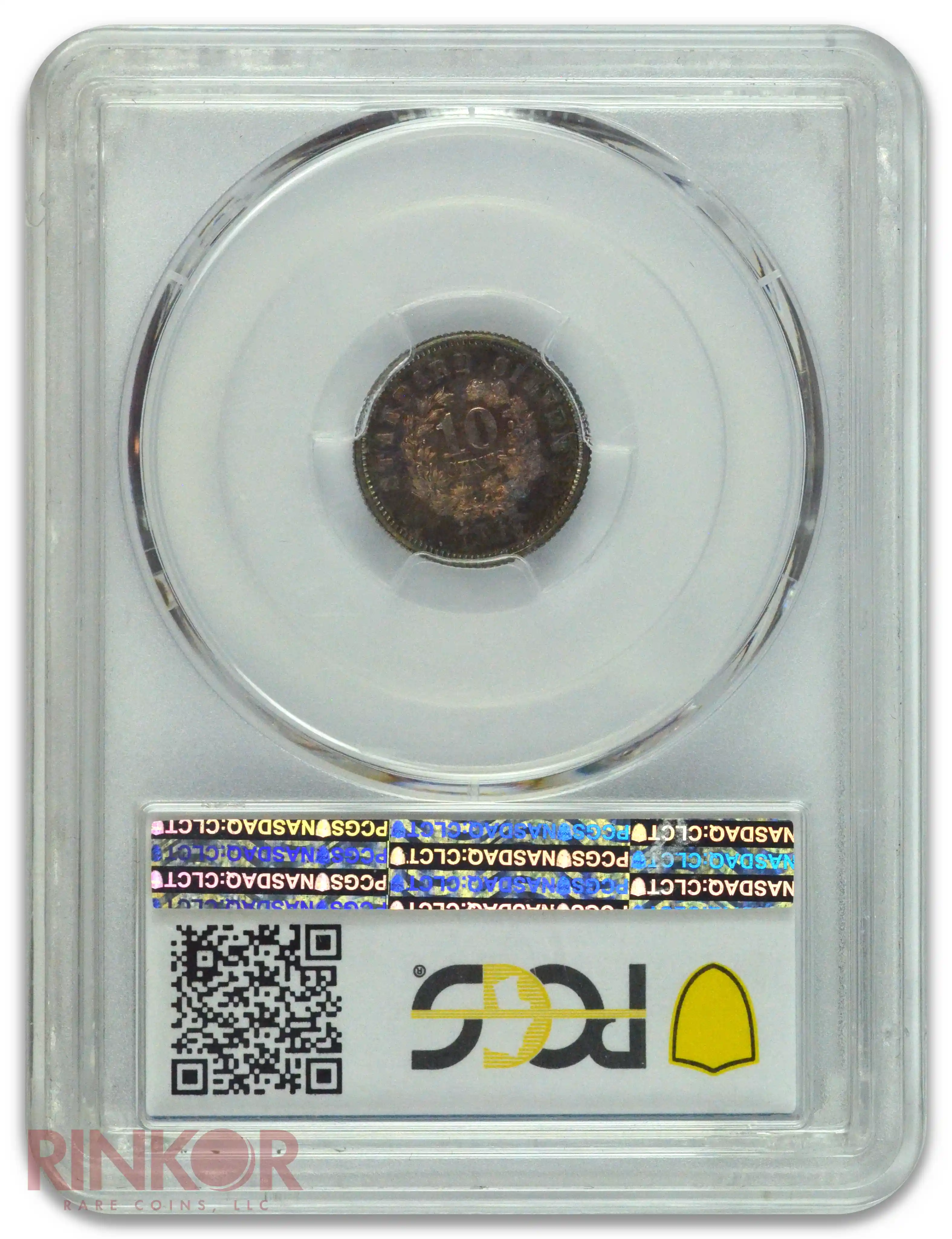 1869 10C Pattern J-708 PCGS PR 65 CAC