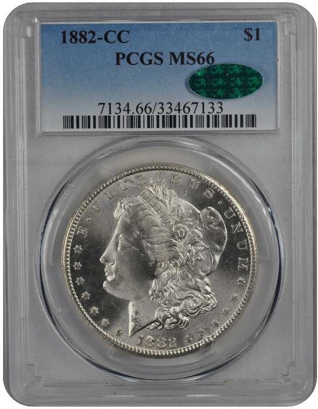 1882-CC $1 Morgan Dollar PCGS  (CAC) #3431-4 MS66