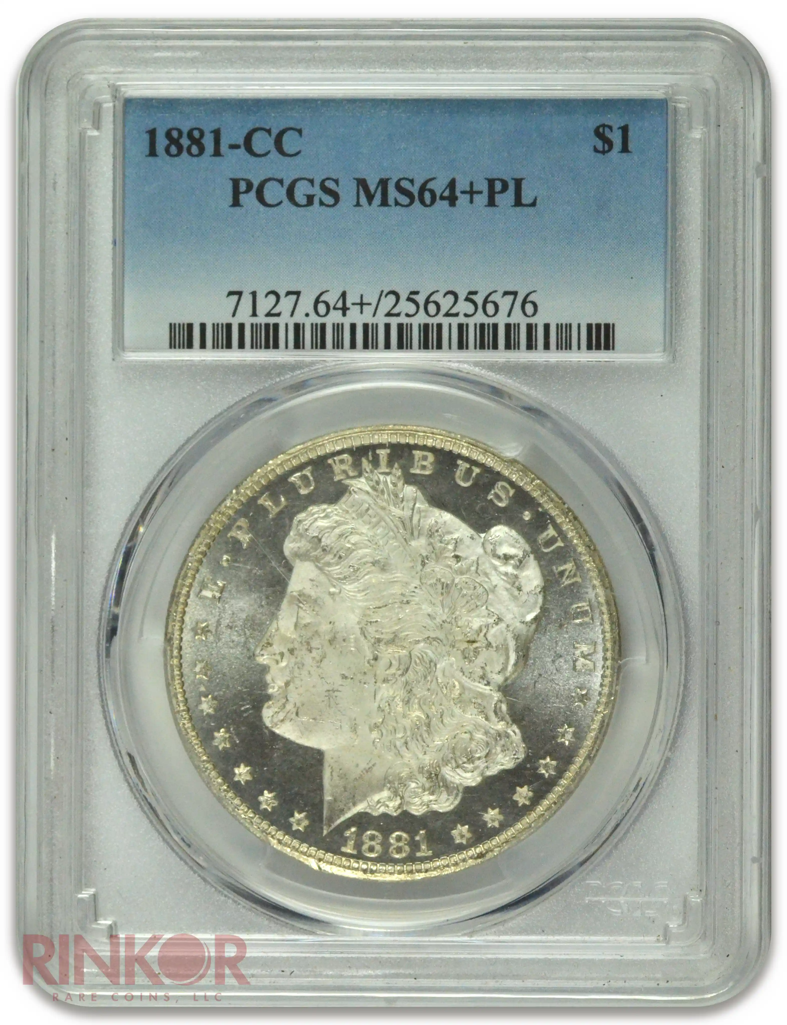 1881-CC $1 Morgan Dollar PCGS MS 64+ PL