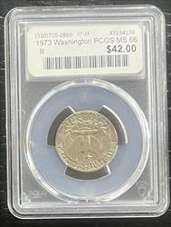 1973 Washington PCGS MS 66