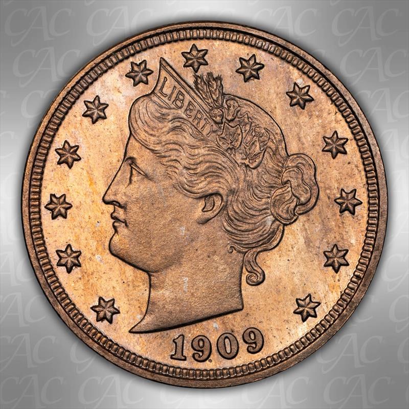 1909 5c CACG PR 65