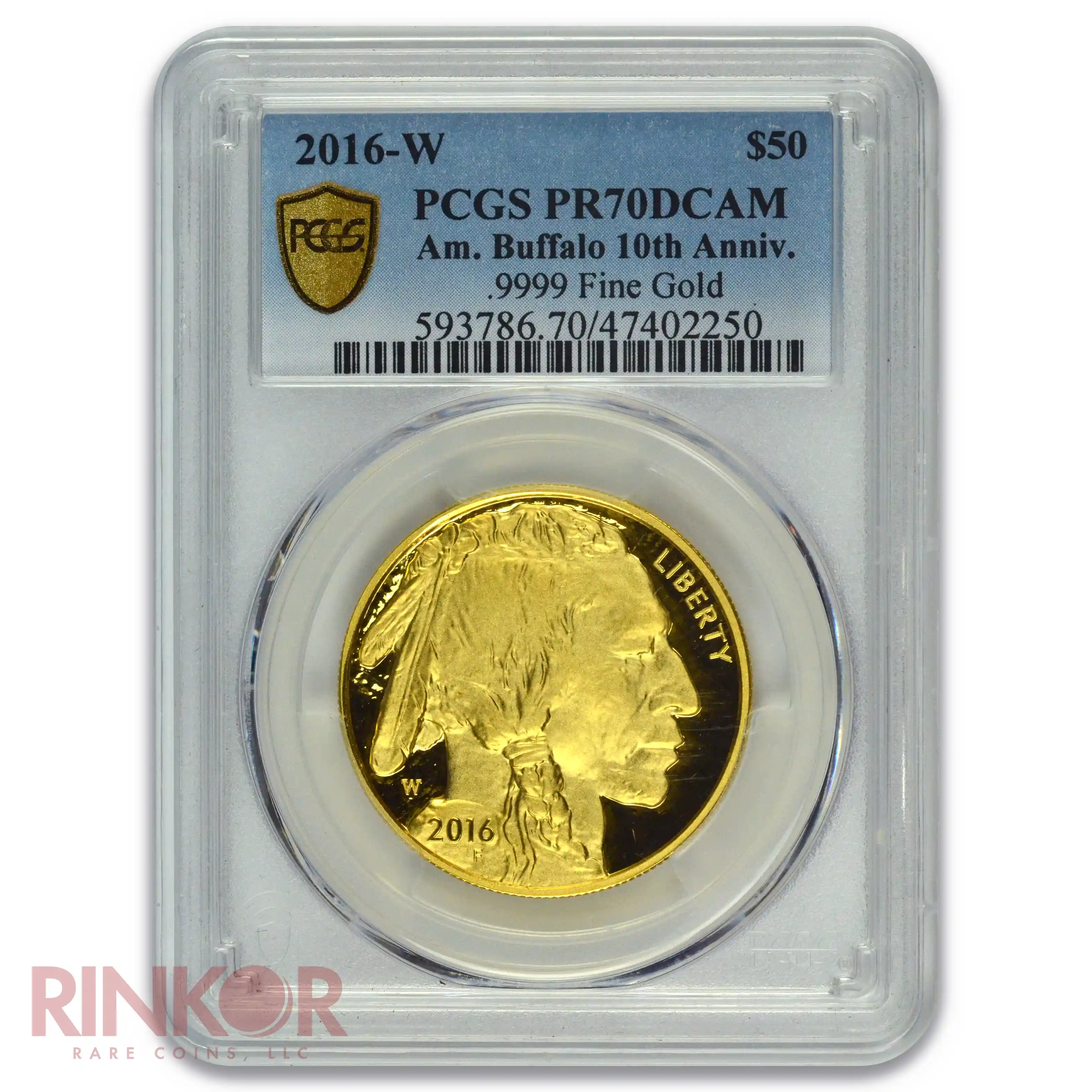 2016-W 1oz Proof American Gold Buffalo PCGS PR 70