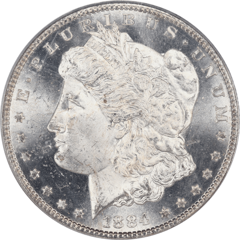 1884-CC Morgan Silver Dollar $1 PCGS MS65PL Proof Like Strike