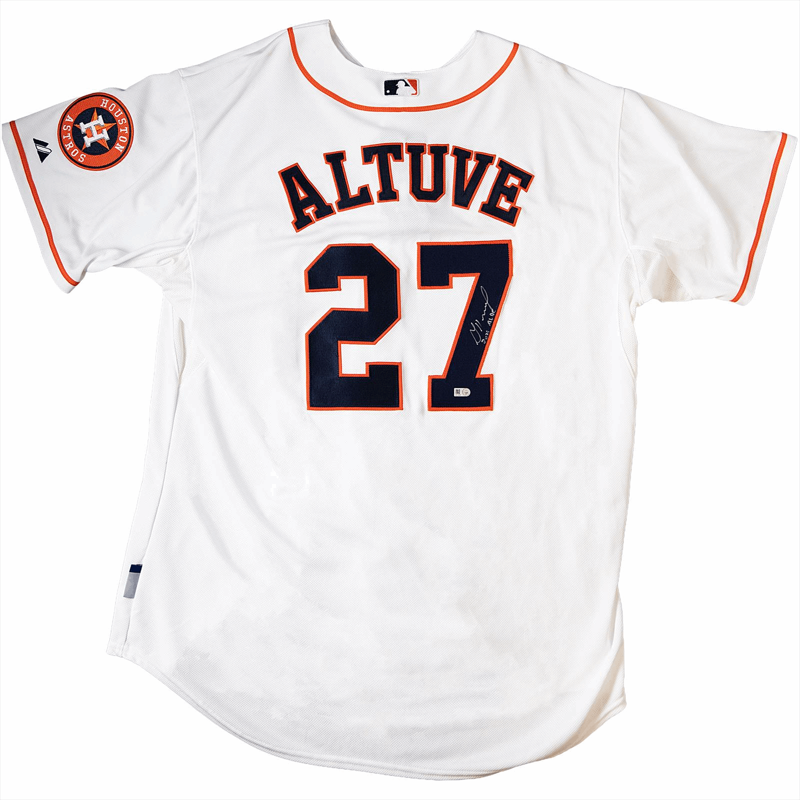 Jose Altuve Signed 2014 AL BC Inscribed Astros Majestic Jersey MLB Certified 