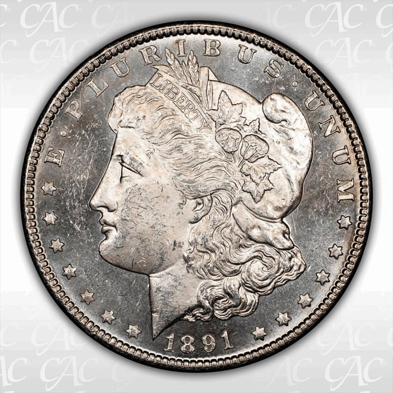 1891-CC $1 CACG MS 63 PL