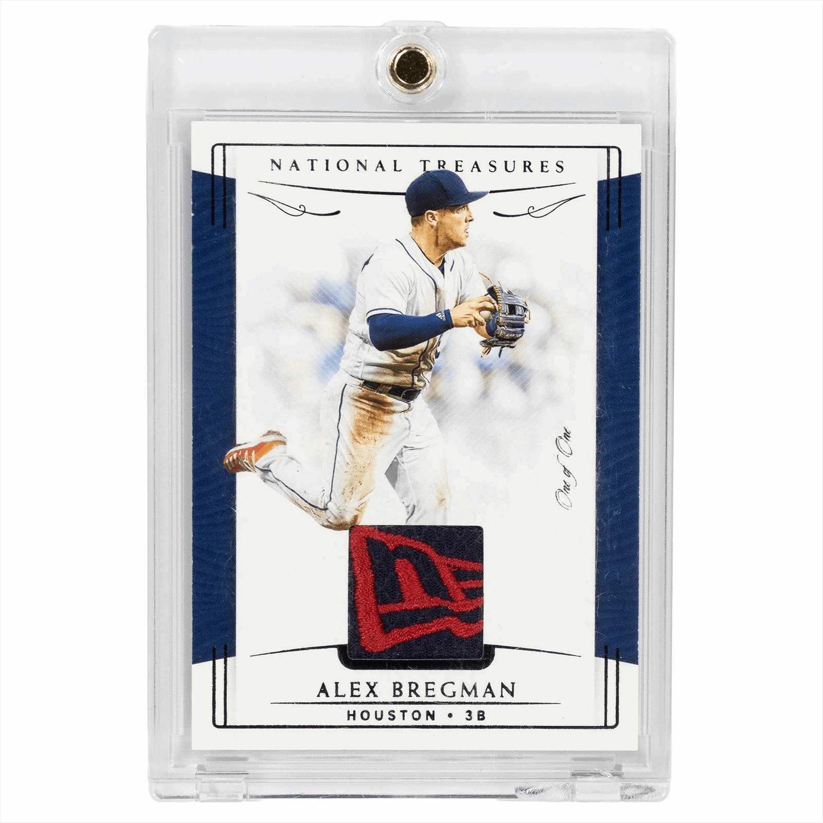 2019 Panini National Treasures Alex Bregman  No. 156 1 OF 1 Patch in Holder 