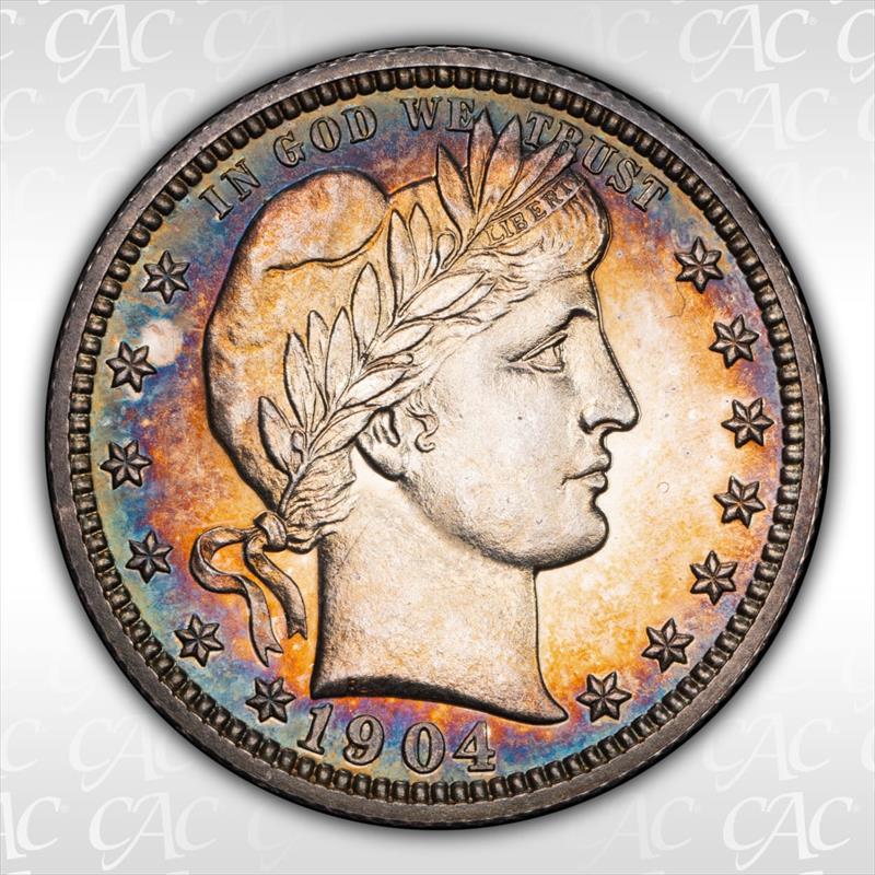 1904 25c CACG PR 64
