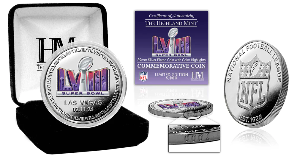 Super Bowl LVIII Commemorative Silver Coin 