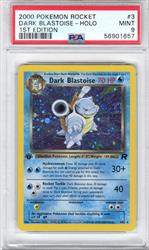 2000 Pokemon Rocket Dark Blastoise Holo 1st Edition PSA MINT 9 