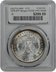 1878 8TF Morgan PCGS UNC-Detail
