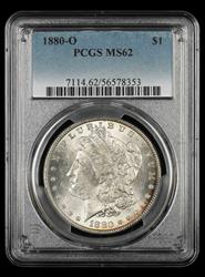 1880 O $1 PCGS  MS62