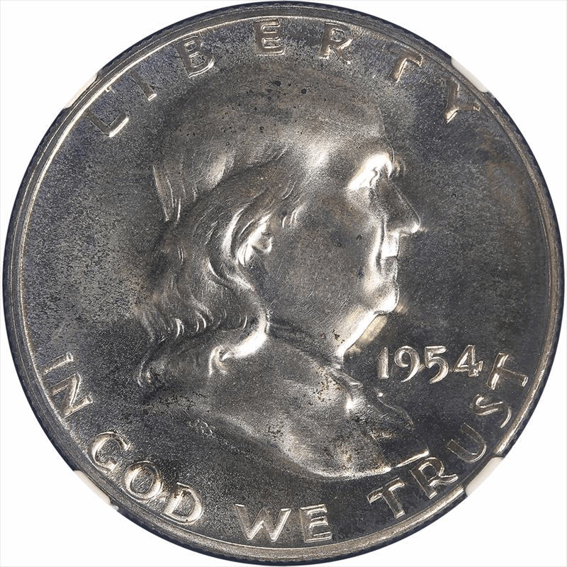 1954 Franklin Half Dollar 50c, NGC PR 67 
