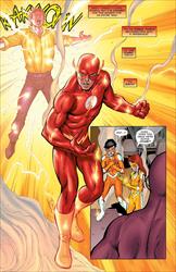 Convergence Speed Force #1, Page 10 Artist:  Tom Grummett (Penciller) ,  Sean  Parsons (Inker) Media Type: Pen and Ink Art Type: Interior Page 