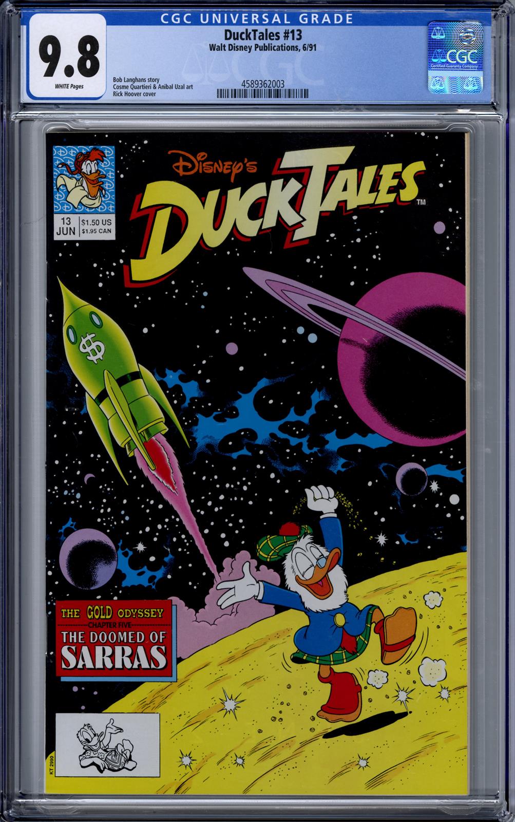 Duck Tales #13 CGC 9.8 (Walt Disney, 1991) 