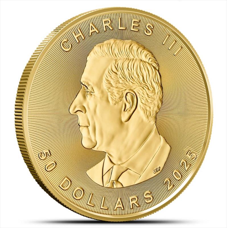 2025 $50 1oz. Canadian Gold Maple Leaf, BU