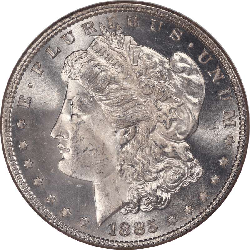 1885 Morgan Silver Dollar $1 NGC MS 64 PL