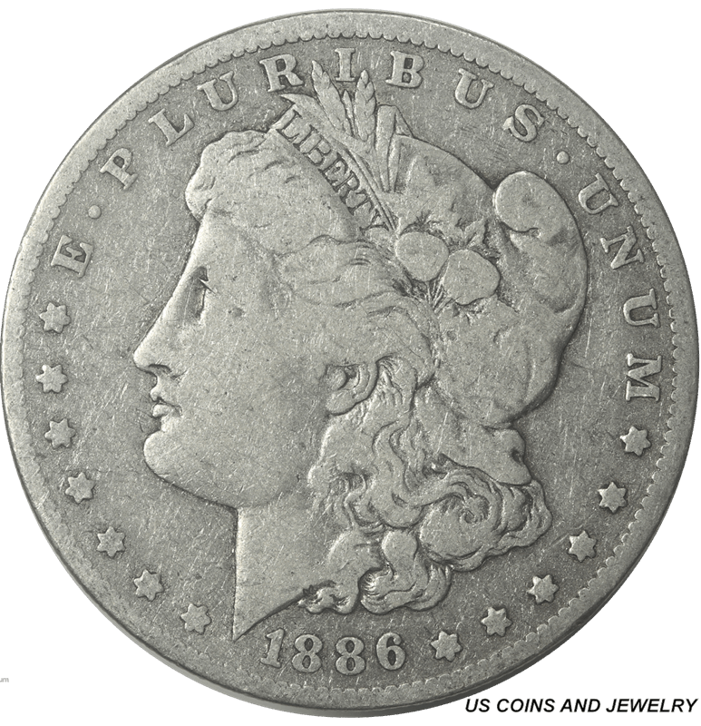 1886-O Morgan Silver Dollar  $1 F Fine