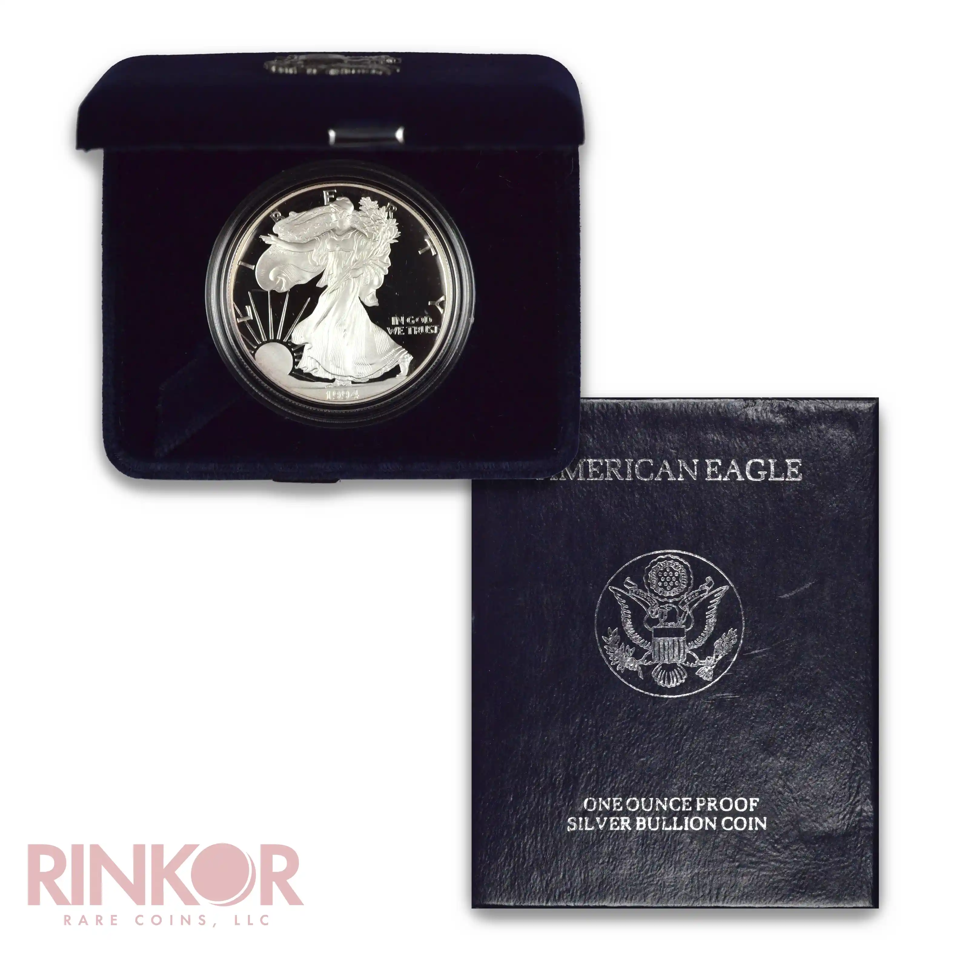 1994-P 1oz American Silver Eagle Proof (Box and CoA)