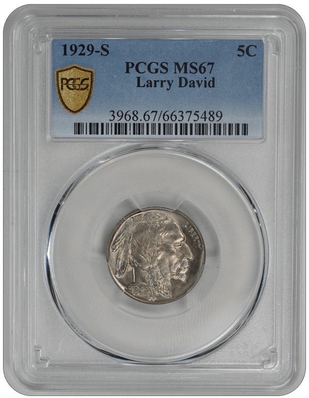 1929-S Buffalo PCGS MS 67