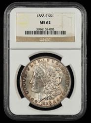 1888 S $1 NGC MS 62
