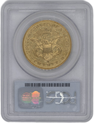 1852-O Liberty Head $20 PCGS AU50