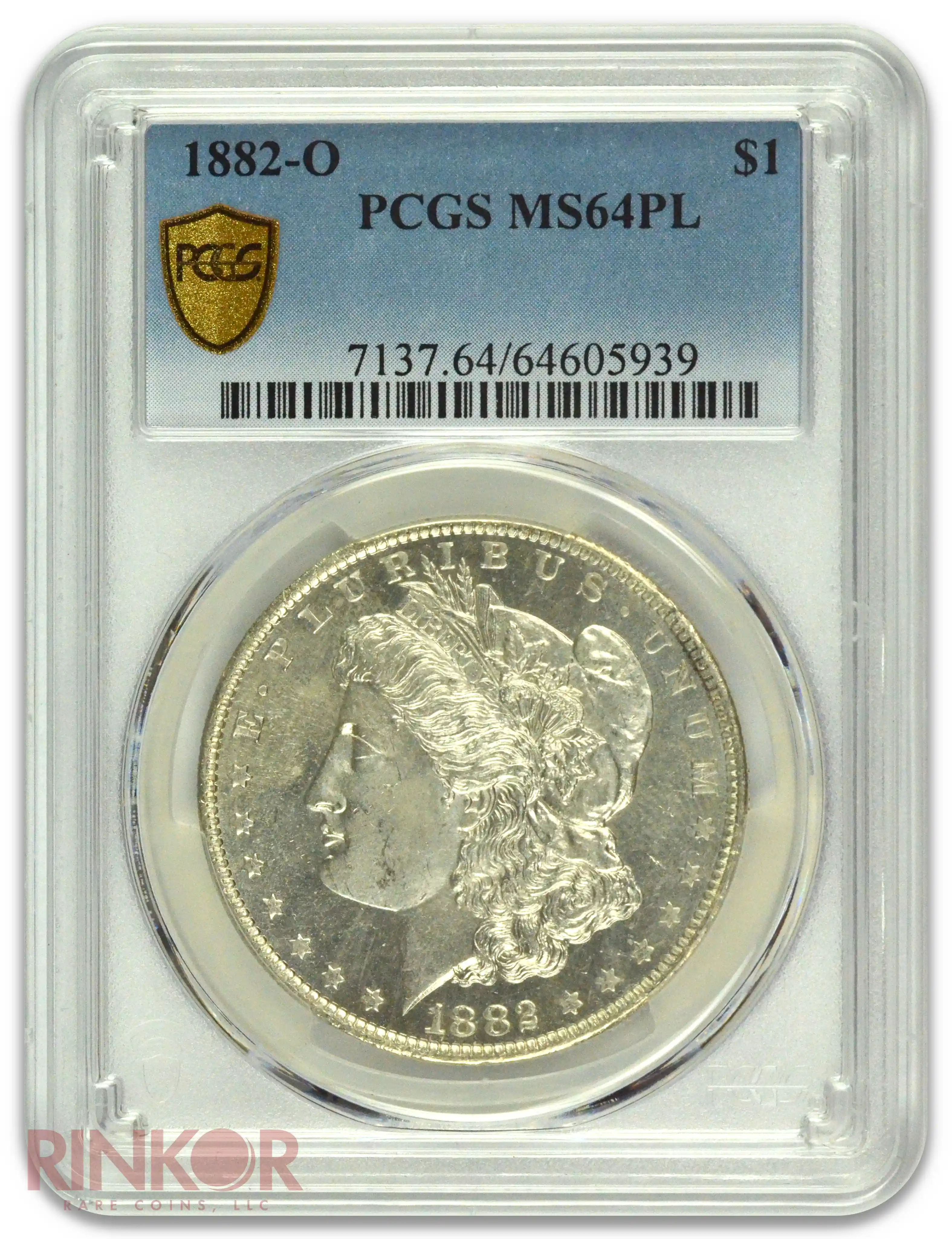 1882-O $1 Morgan Dollar PCGS MS 64 PL