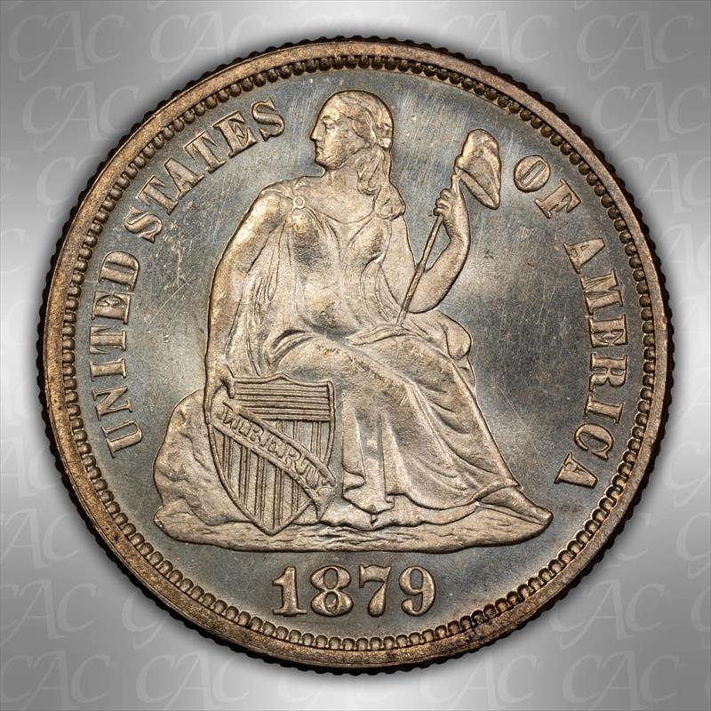 1879 10c CACG MS 66+