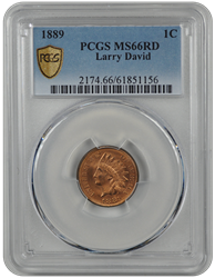 1889 Indian Head PCGS RD 66