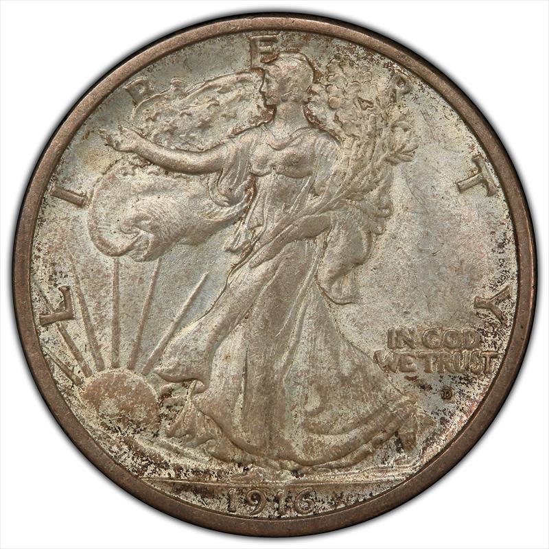 1916-D 50C PCGS AU-58 CAC