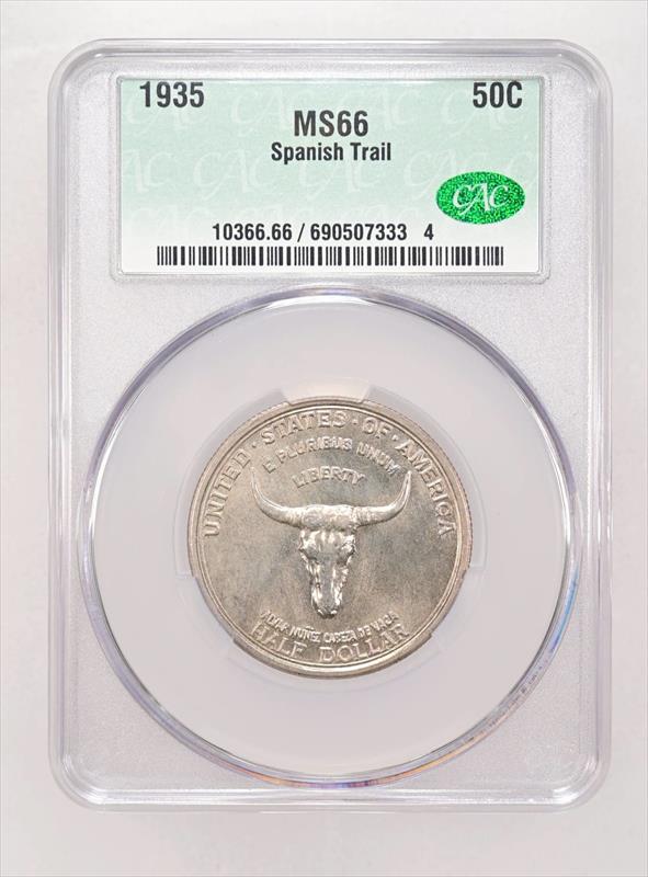 1935 Spanish Trail 50c CACG MS 66