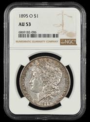 1895 O $1 NGC AU53