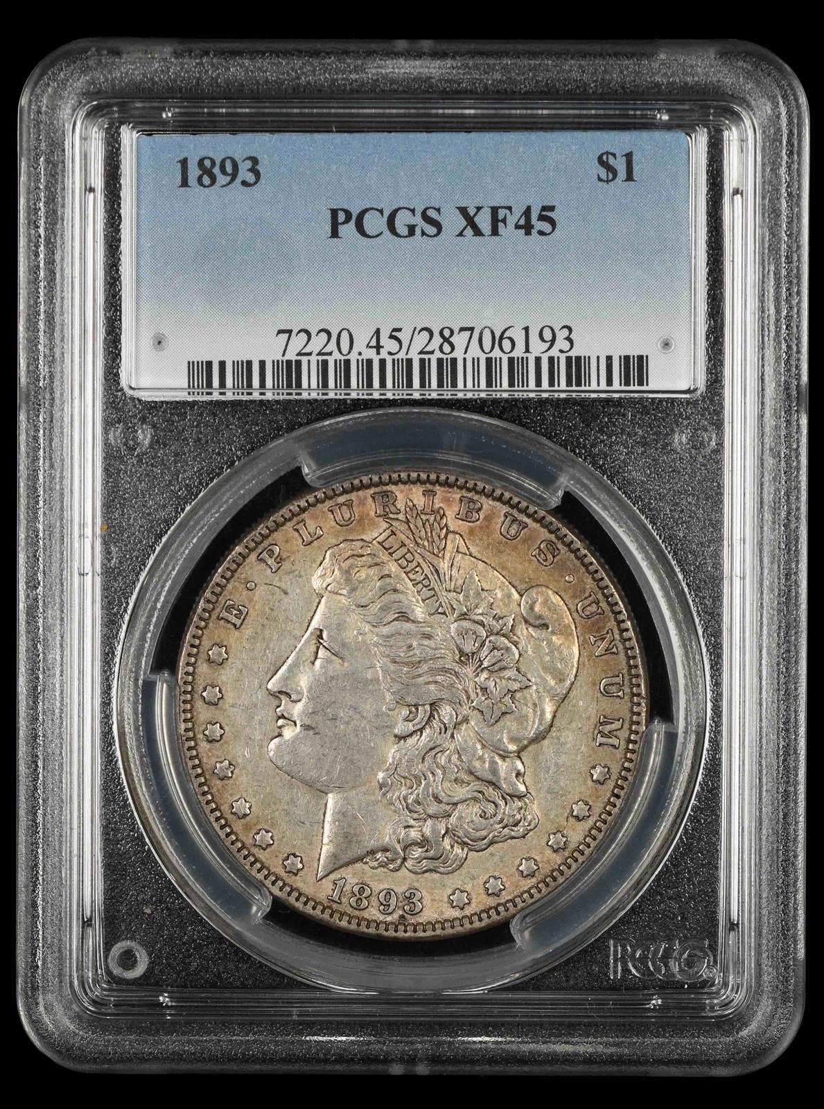 1893 $1 PCGS XF-45