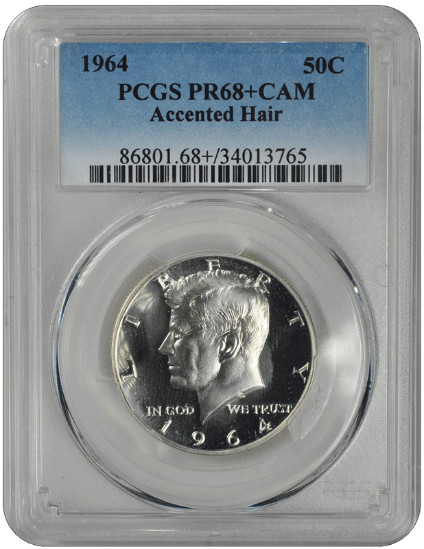 1964  Accented Hair Kennedy PCGS (99) CAM 68+