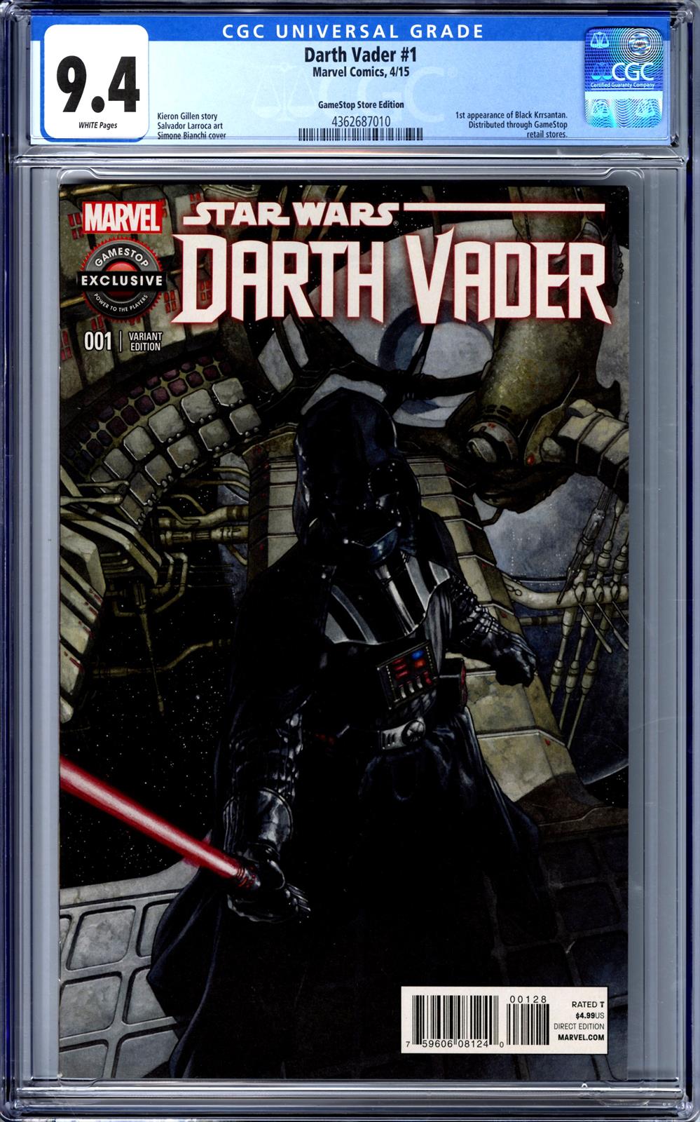 Darth Vader #1 CGC 9.4 Game Stop Edition 