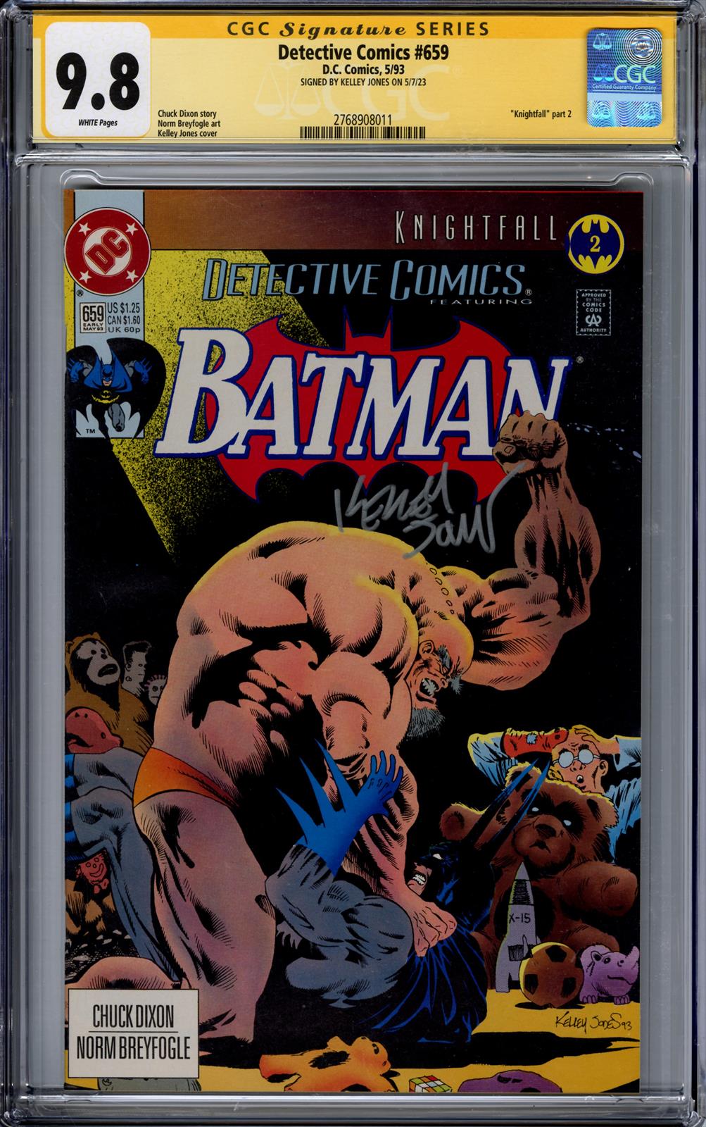 Detective Comics #659 CGC Signature Series 9.8 (D.C., 1993) Signed by Kelley Jones (First Print) 