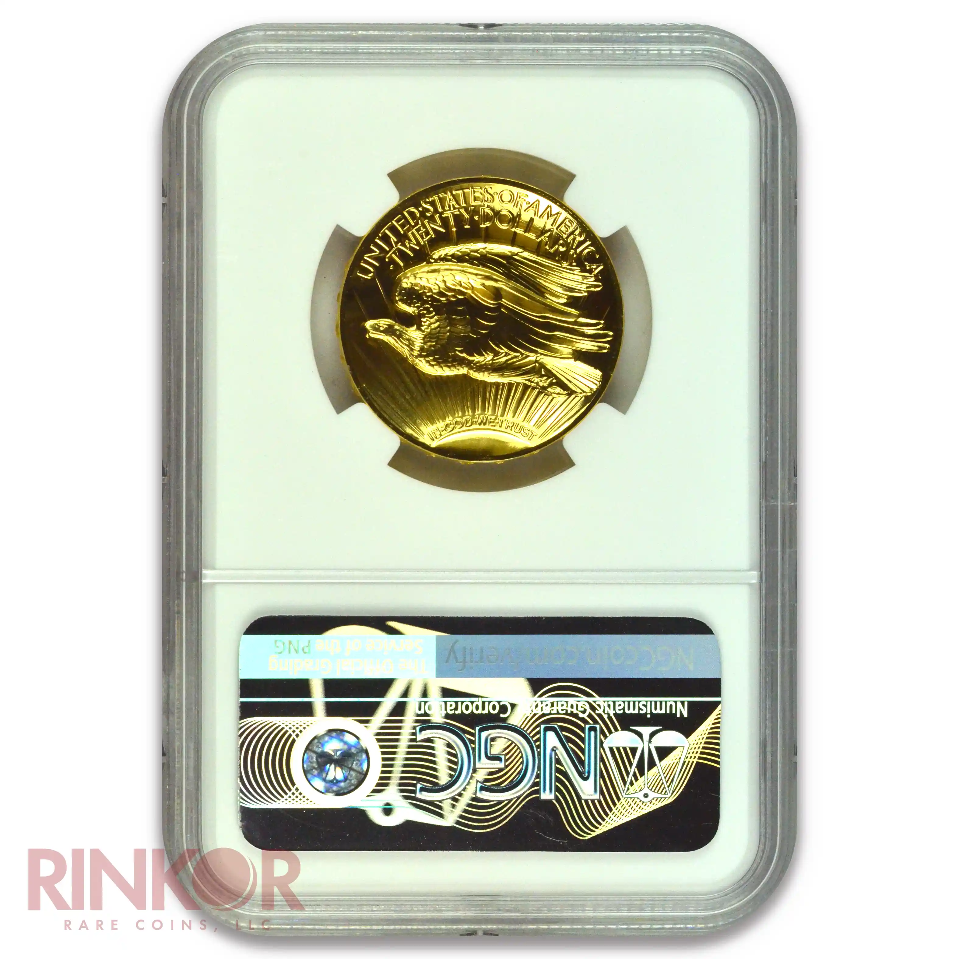 2009 1oz Gold Ultra High Relief Double Eagle Brown Label NGC MS 70