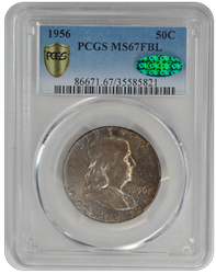 1956 Franklin PCGS CAC (99) FBL 67