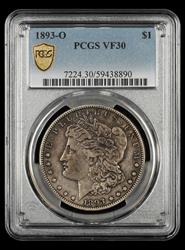 1893 O $1 PCGS  VF30