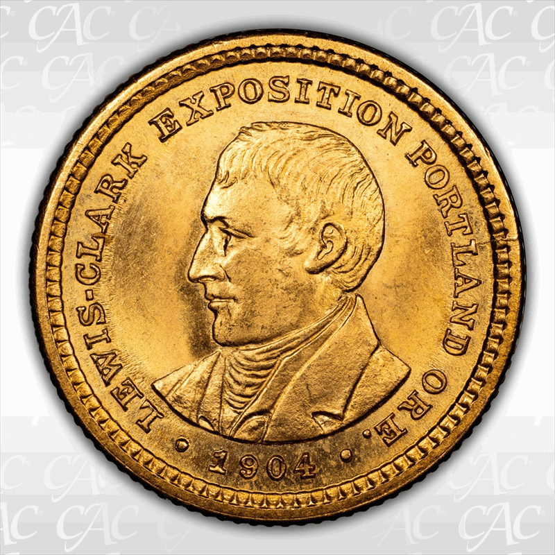 1904 Lewis & Clark G$1 CACG MS 64