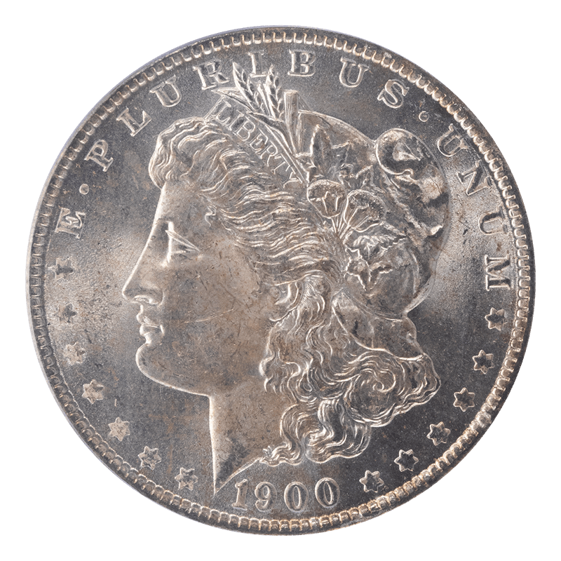 1900-O Morgan Silver Dollar, PCGS  MS 64 - White, Untoned 