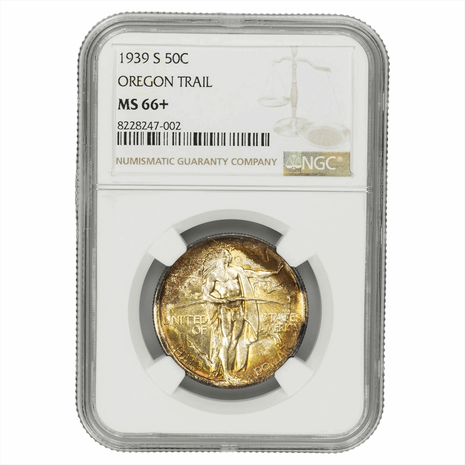 1939-S Oregon Commemorative Half Dollar 50C NGC MS 66+