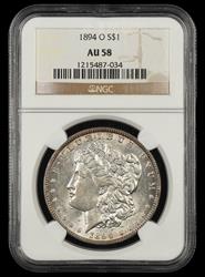 1894 O $1 NGC AU-58