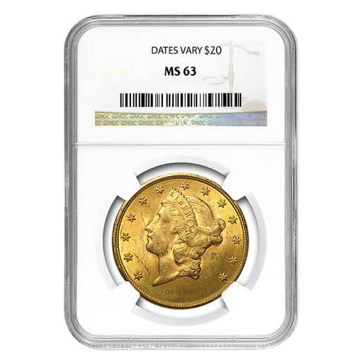 $20 Liberty Head Gold MS63 (Date Varies) 