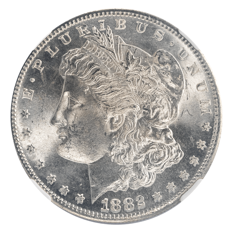 1882-S Morgan Silver Dollar, $1, NGC MS 65 CAC - Nice and Lustrous